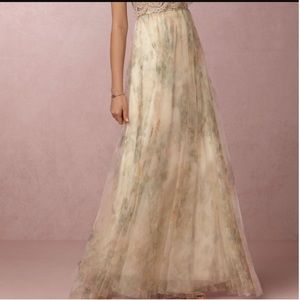 Jenny Yoo Arabella Tulle Floral Maxi Skirt